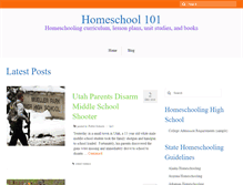 Tablet Screenshot of homeschool101.org